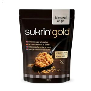 Sukgrin Gold - ყავისფერი შაქრის ბუნებრივი შემცვლელი, დიაბეტური შაქარი